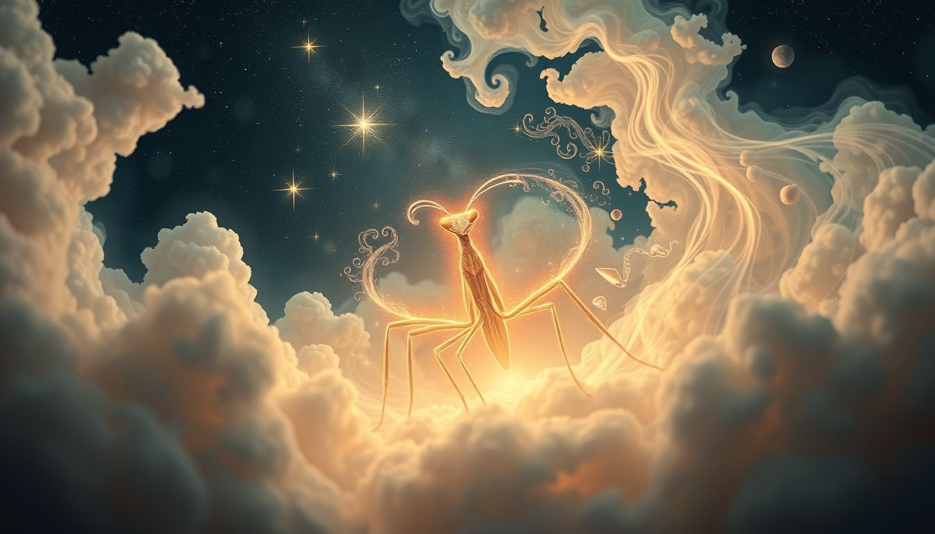 Modliszka we śnie symbolizuje cierpliwość i ukrytą siłę.