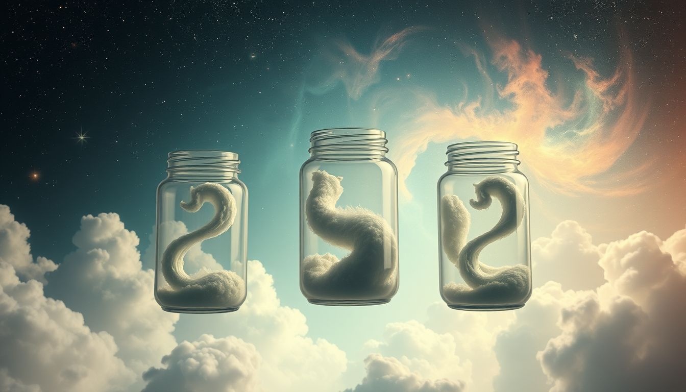 Słoje symbolizują ukryte emocje i niepewność wewnętrzną.