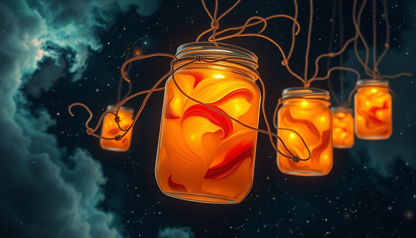 Słoje z przetworami symbolizują rodzinne ciepło i pielęgnowane tradycje.