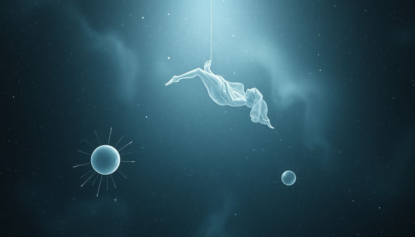 Spadek we śnie symbolizuje samotność i brak wsparcia emocjonalnego.