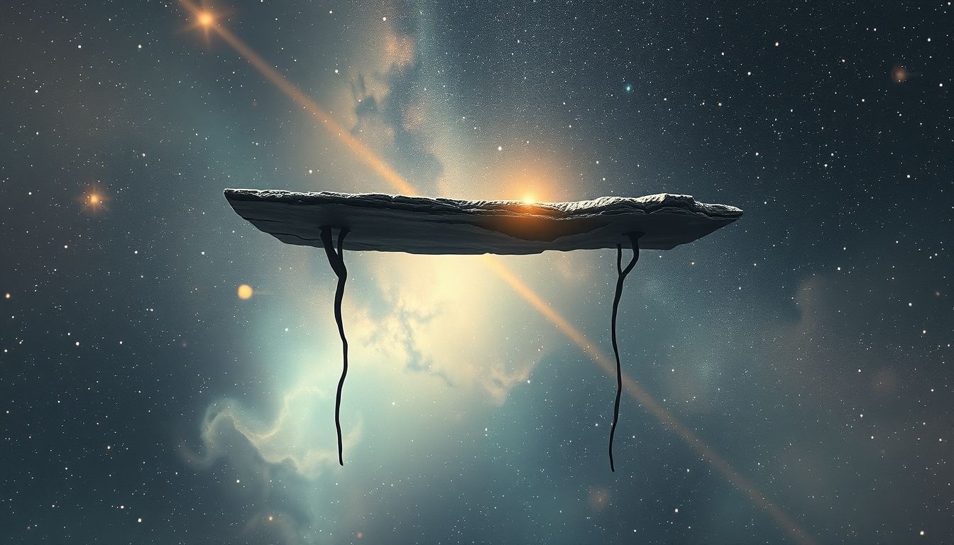 Stara półka na nogi symbolizuje upływ czasu i zniszczenie.