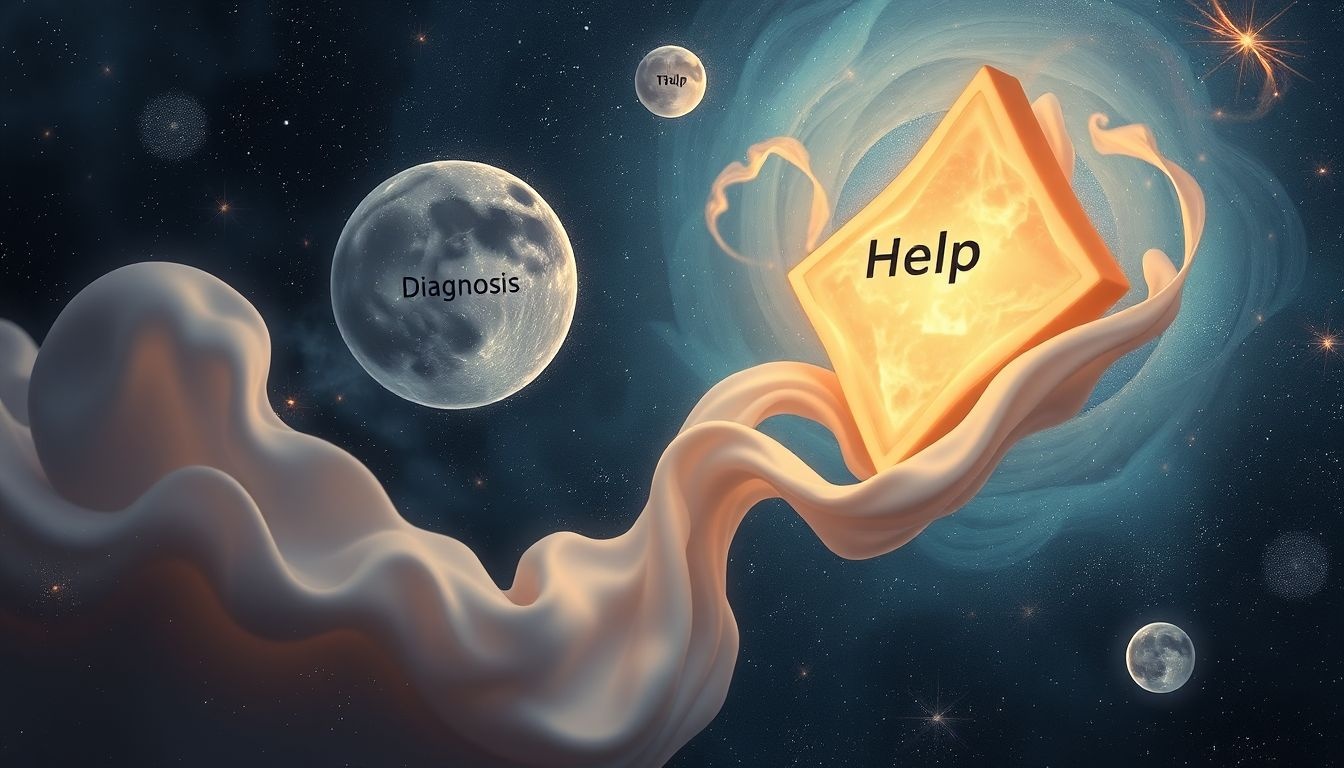 Sen o punkcie medycznym symbolizuje potrzebę pomocy i diagnozy.