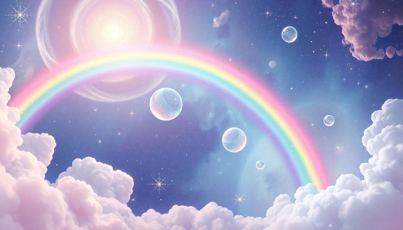 Tęcza symbolizuje nadzieję, obietnicę i duchową harmonię snu.