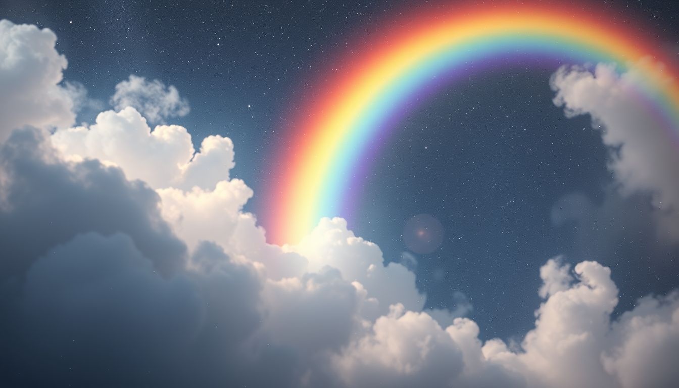 Tęcza symbolizuje nadzieję i pozytywne przemiany w życiu.