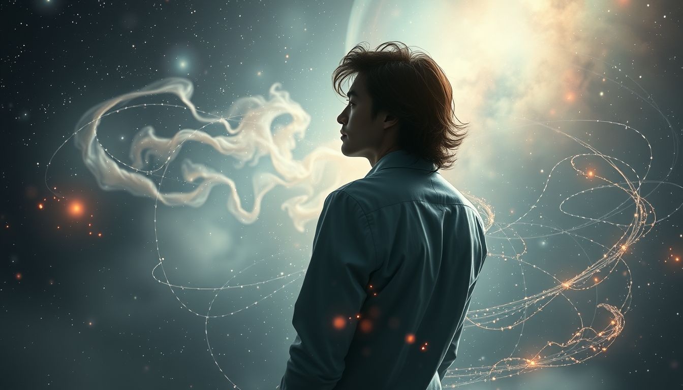 Przystojny mężczyzna odrzucający symbolizuje wewnętrzne konflikty emocjonalne.