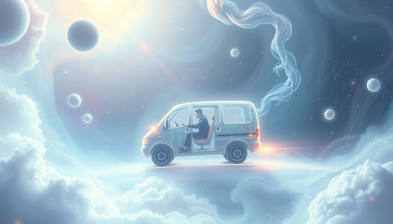 Sen o jeździe minivanem samemu symbolizuje niezależność i introspekcję.