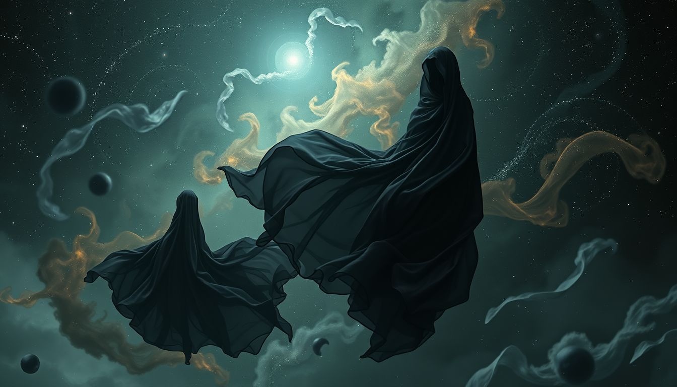 Czarne ubranie symbolizuje ukrywanie emocji i wewnętrzny bunt.