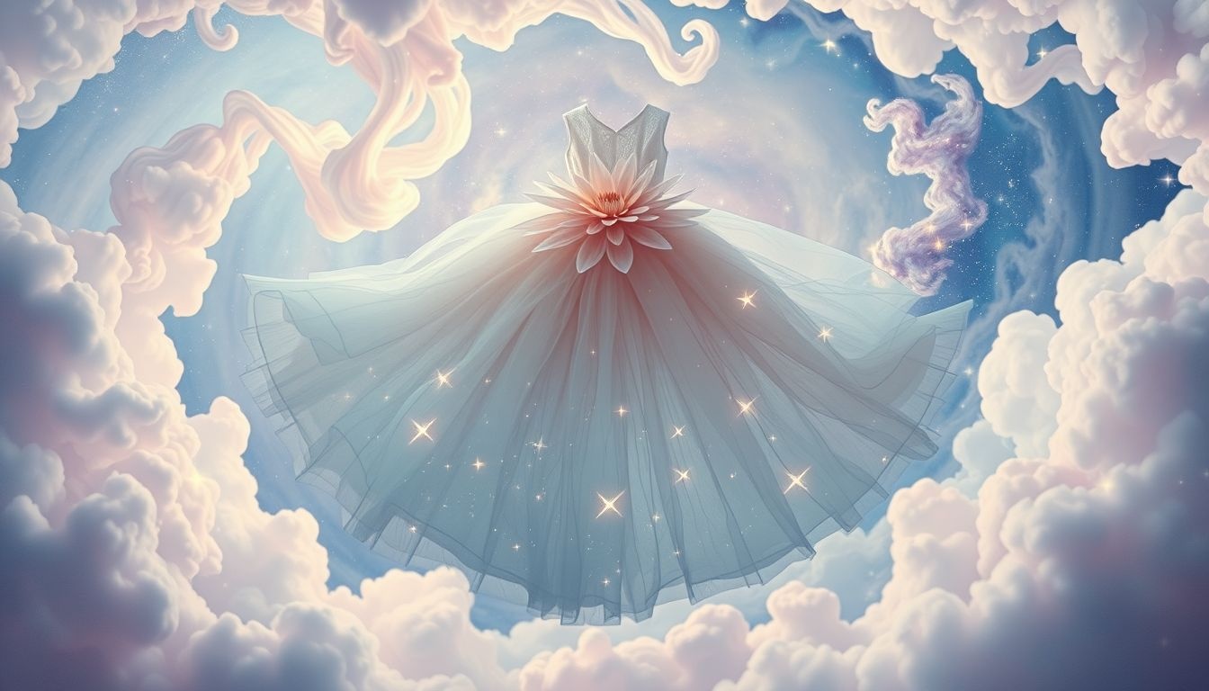 Dalia na sukience symbolizuje elegancję i kreatywność w snach.