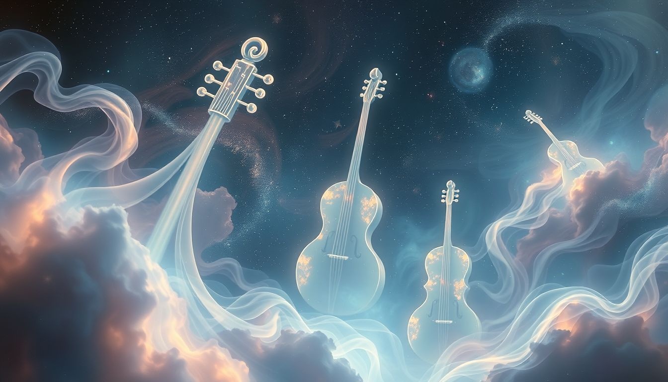 Instrument w tle symbolizuje ukryte emocje i intuicyjne przeczucia.