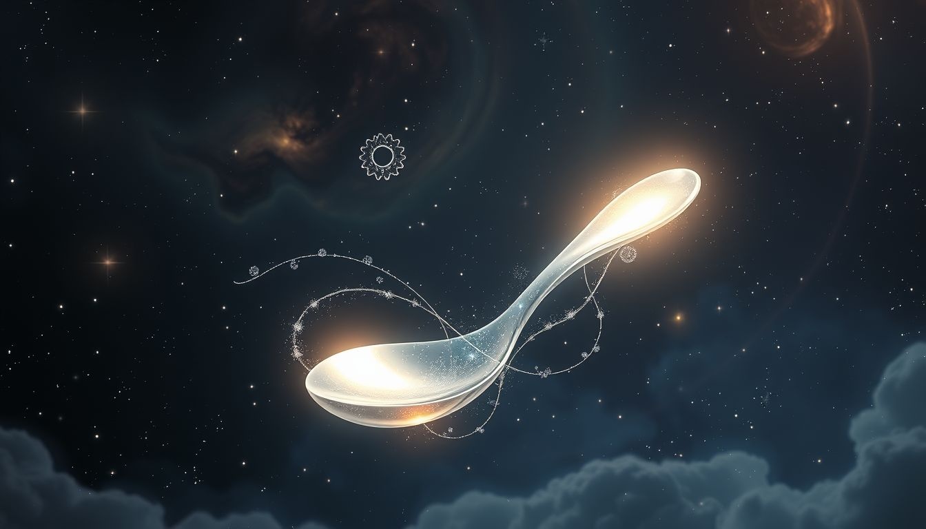 Łyżka symbolizuje wytrwałość prowadzącą do zawodowego sukcesu.