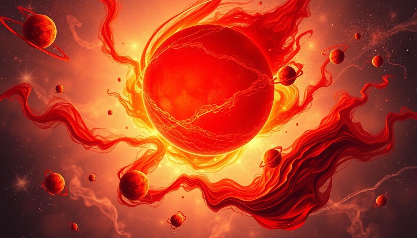 Mars we śnie symbolizuje intensywną energię, walkę i determinację.