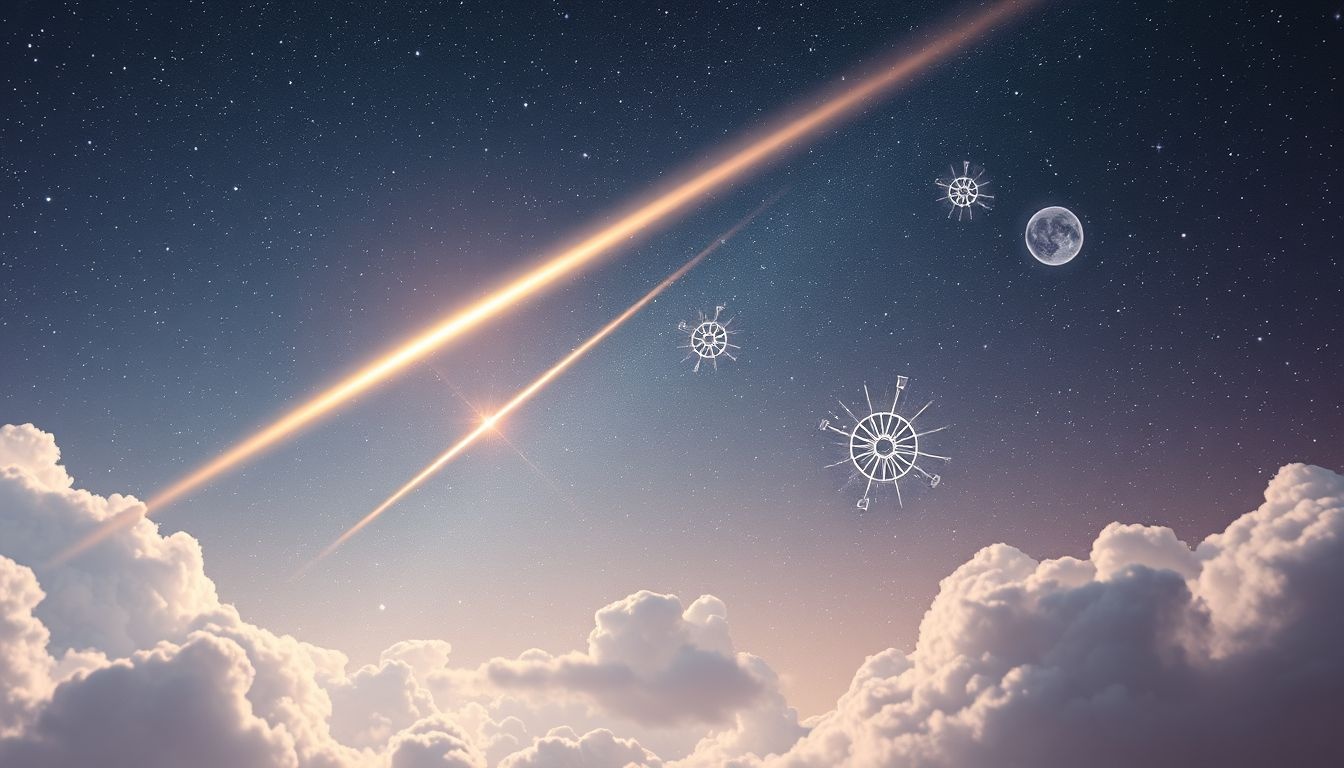 Meteor symbolicznnie zwiastuje szybkie zmiany i awans zawodowy.