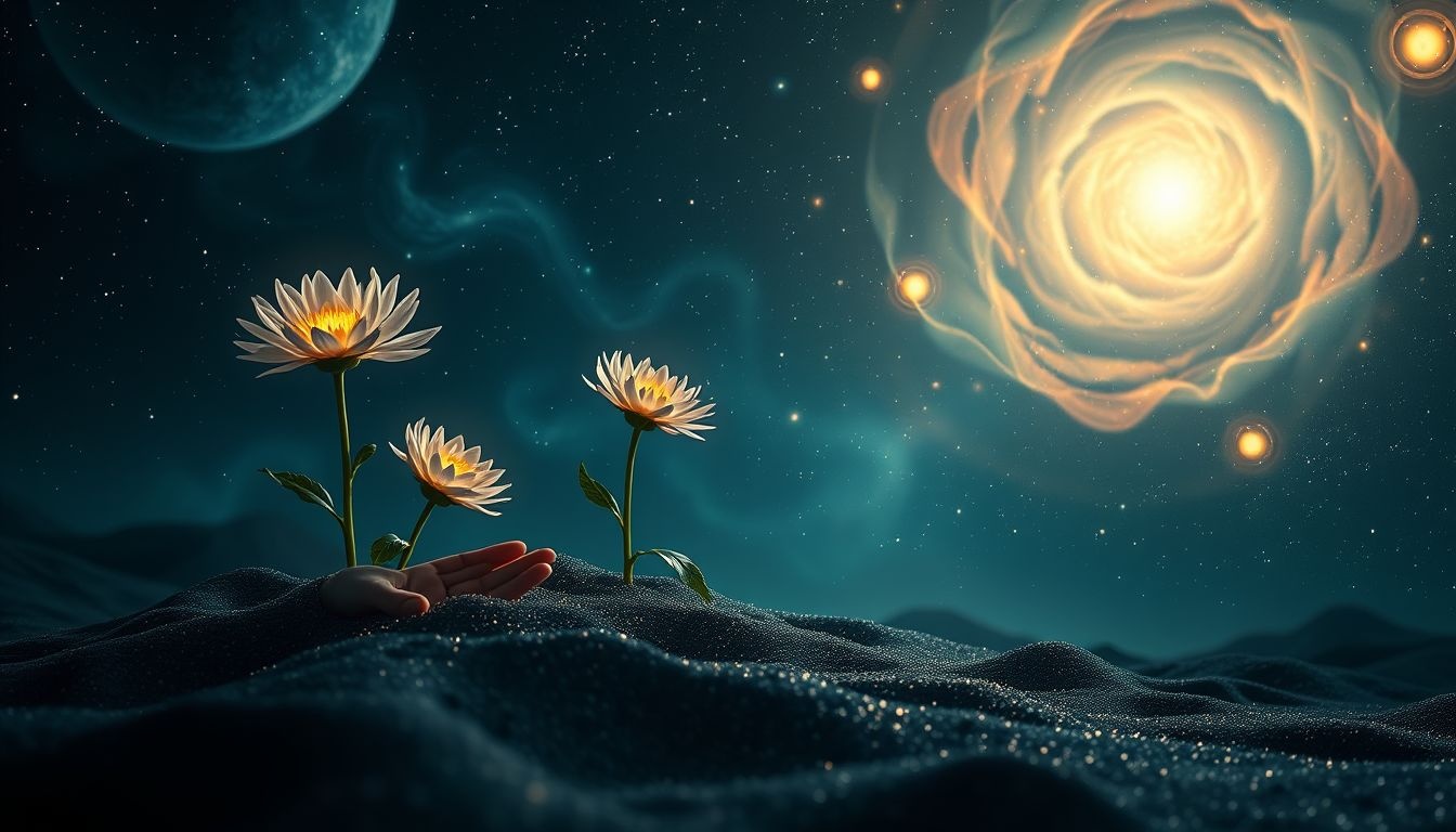 Sadzenie dalii symbolizuje nowe początki i rozwijające się emocje.