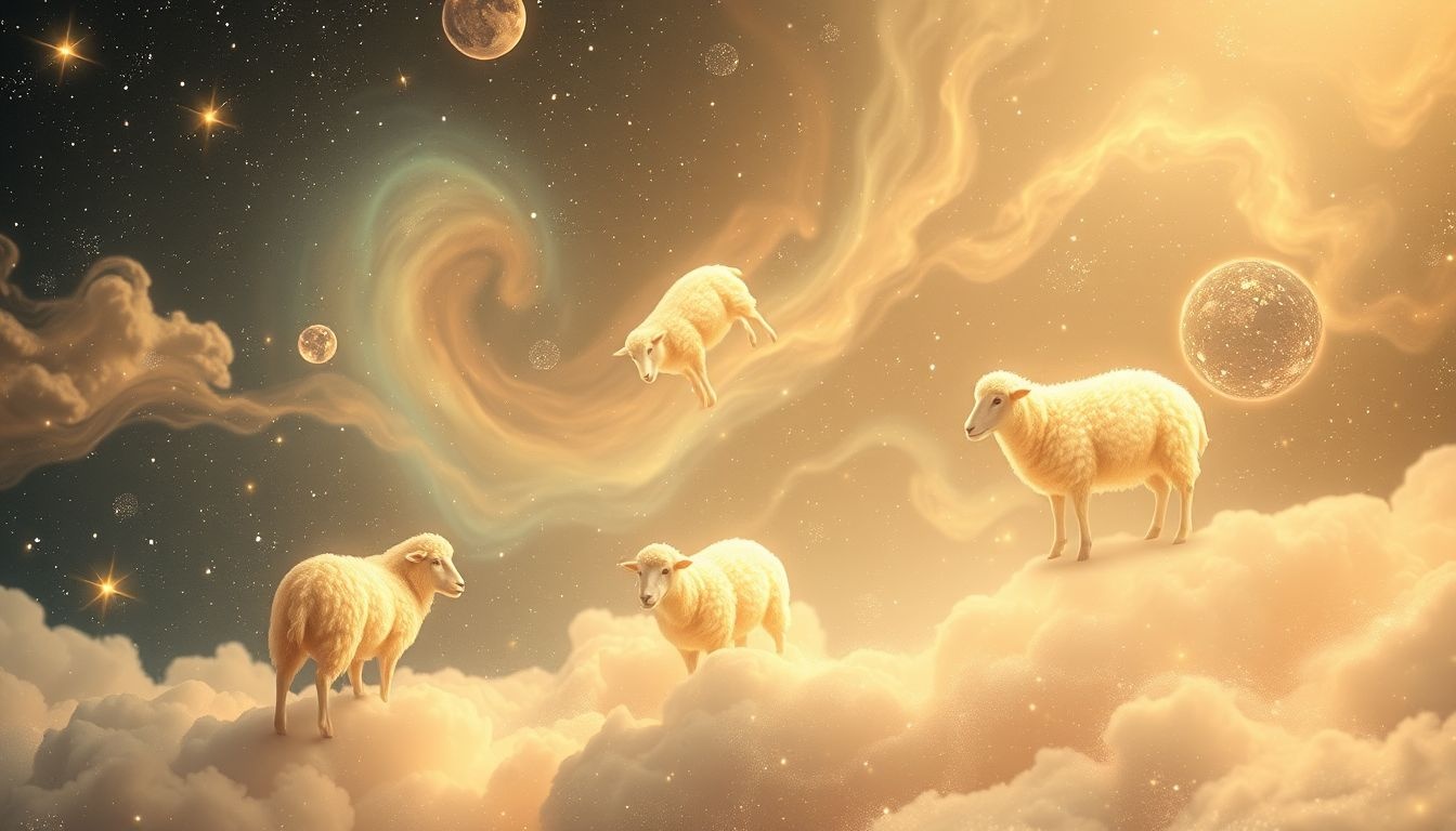 Liczenie owiec w sen oznacza spokój i uporządkowane myśli.