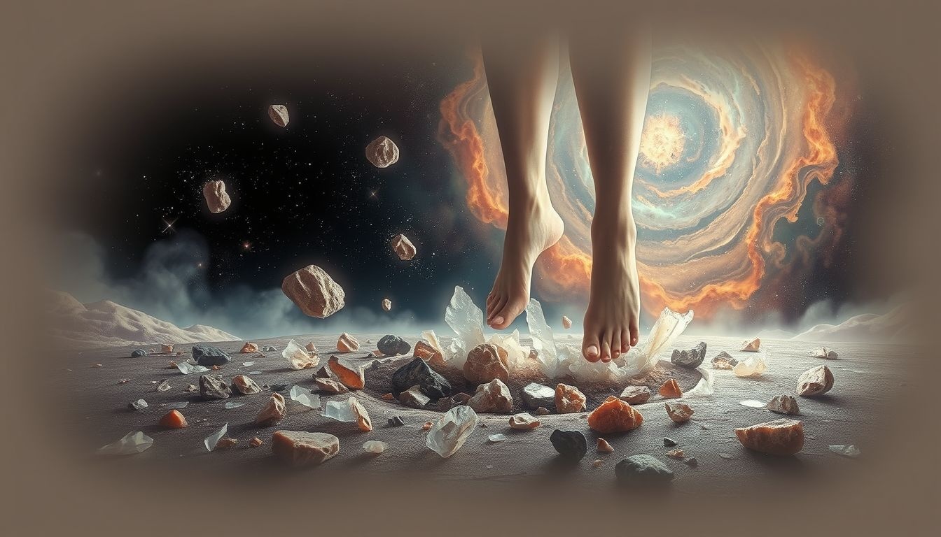 Sen o gorzkiej ziemi symbolizuje utratę pewności i stabilności życiowej.