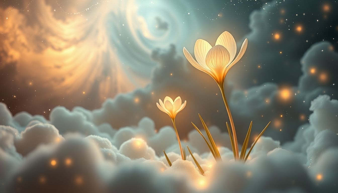 Sen o krokusach symbolizuje narodziny intensywnej, romantycznej miłości.