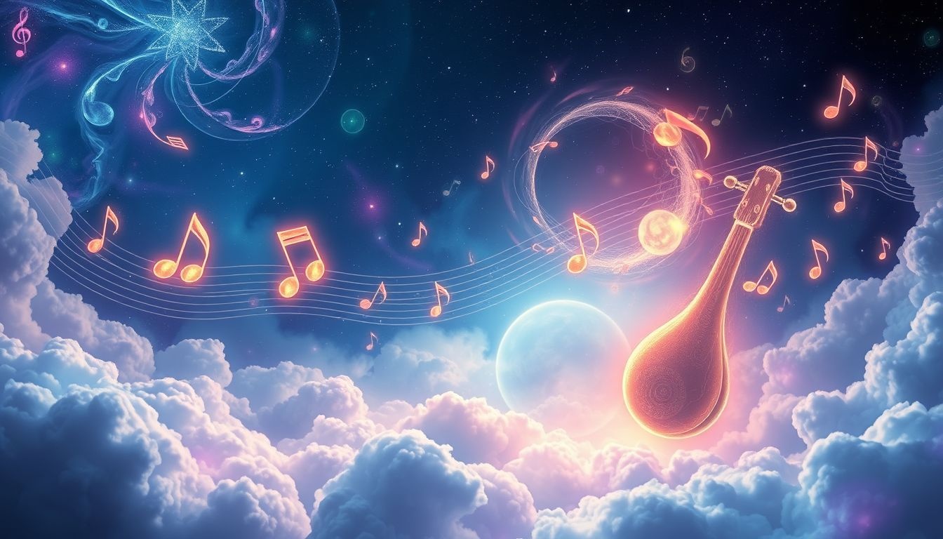 Sen o muzyce na jarmarku kościelnym symbolizuje duchową harmonię i radość.