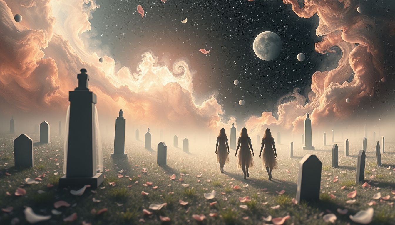 Sen o spacerowaniu po cmentarzu symbolizuje refleksję nad przemijaniem życia.