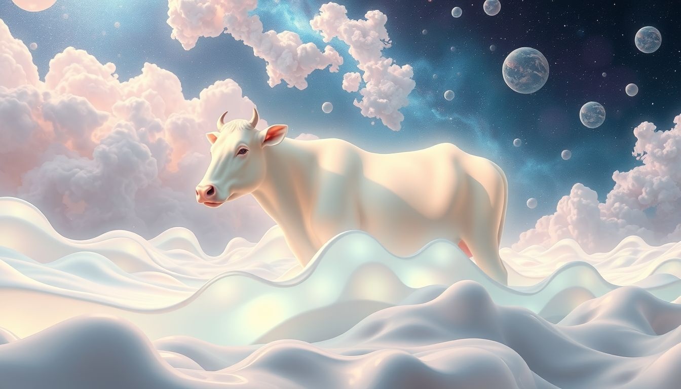 Sen o mlecznej krowie symbolizuje obfitość i płodność.