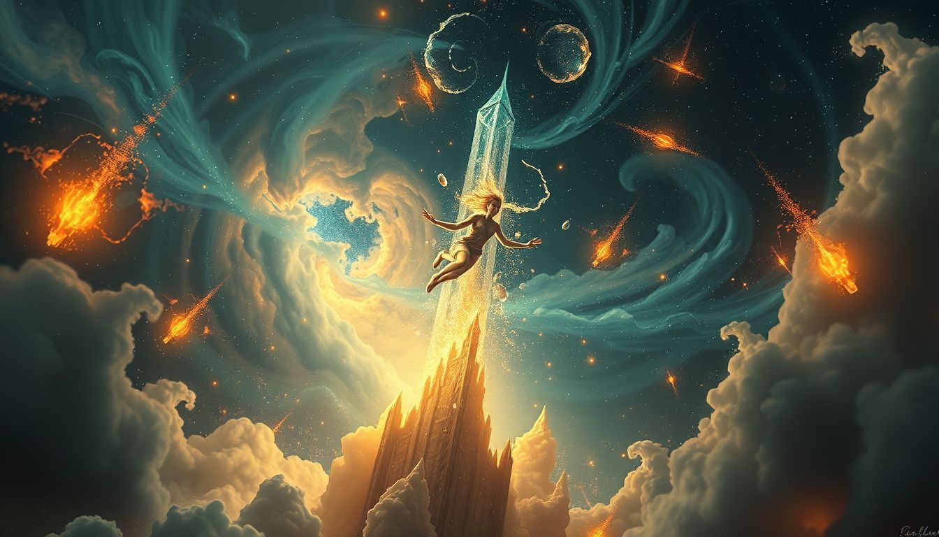 Spadanie z wieży symbolizuje lęk przed utratą kontroli i porażką.