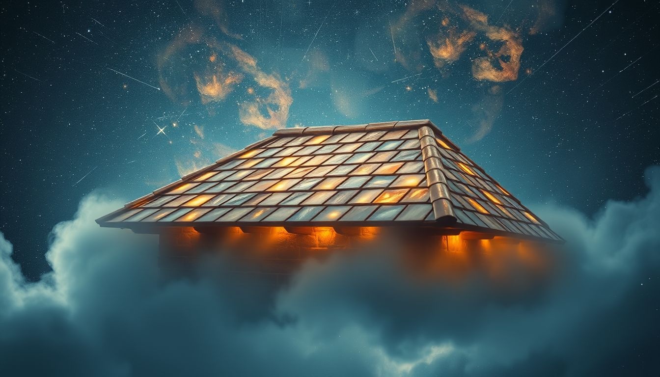 Stary dach symbolizuje mądrość, tradycję i życiowe doświadczenia.