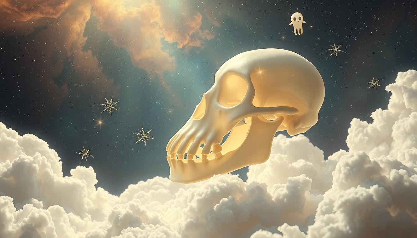 Szczęka osoby zmarłej we śnie symbolizuje nierozwiązane emocje.