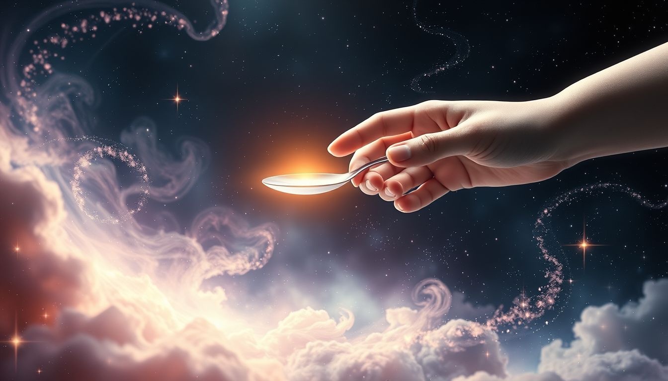 Upuszczenie łyżki symbolizuje utratę szansy i niezdarność.