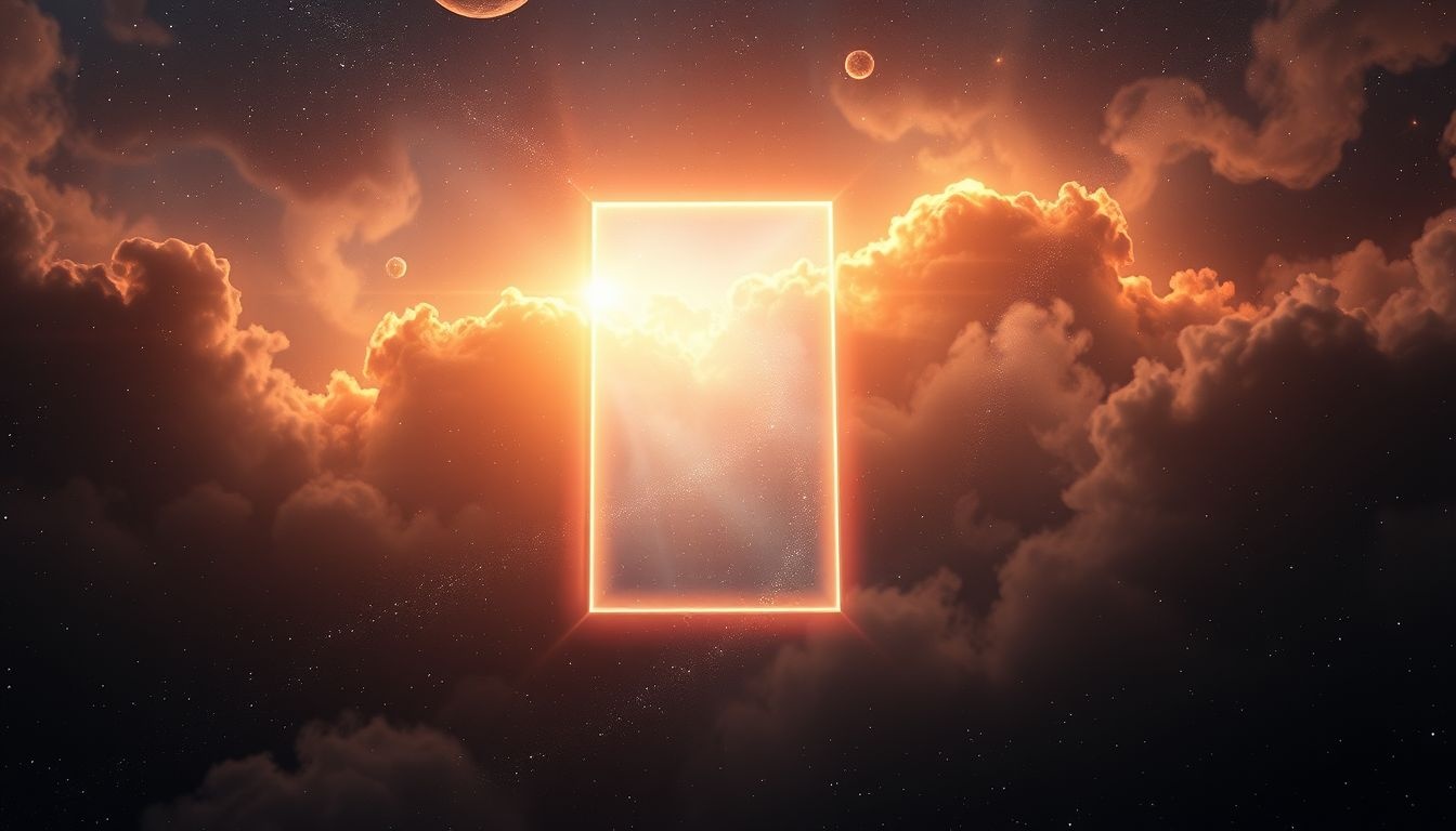 Widzenie światła przez tylne drzwi symbolizuje nowe możliwości życia.