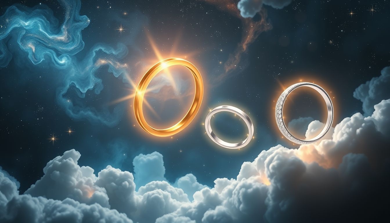 Złoto symbolizuje wartość i trwałość w snach o pierścionkach.