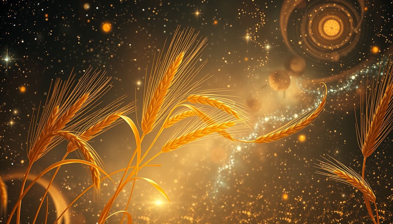 Zbieranie pszenicy we śnie symbolizuje sukces i obfitość.