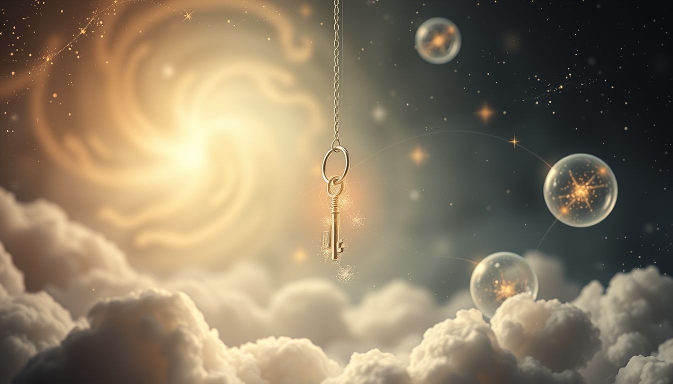 Klucz na łańcuszku symbolizuje silną więź emocjonalną i zależność.