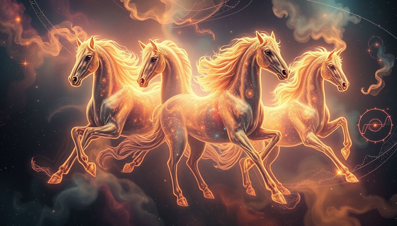 Jung widział konie jako symbole sił nieświadomości i energii życiowej.