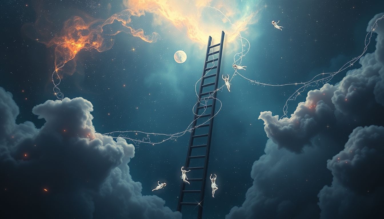 Sen o upadku z drabiny symbolizuje utratę kontroli życiowej.