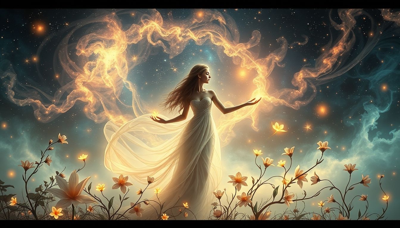 Sen o Lukrecji w ogrodzie symbolizuje harmonię i wewnętrzny spokój.