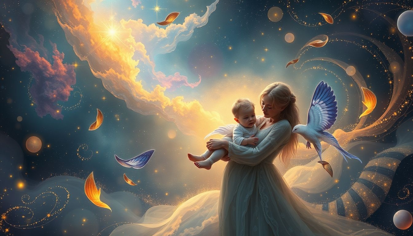 Sen o Lukrecji z dzieckiem symbolizuje nowe początki i ochronę.