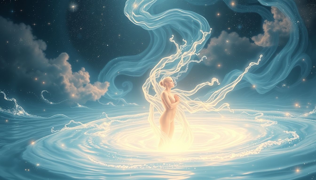 Mycie w czystej wodzie symbolizuje duchowe oczyszczenie i nowy start.