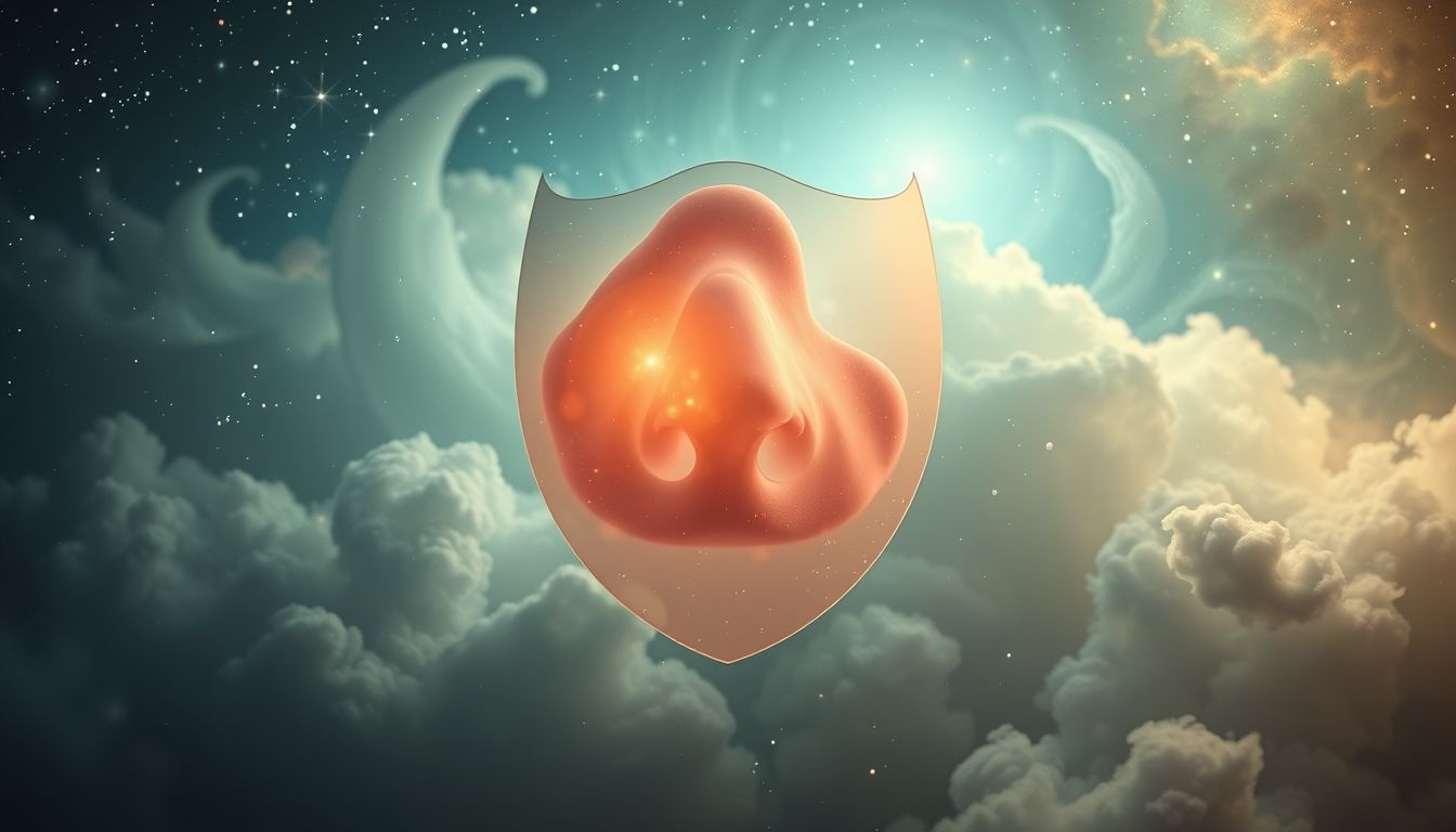 Sen o tarczycy nosa symbolizuje blokady w swobodnym oddychaniu życiowym.