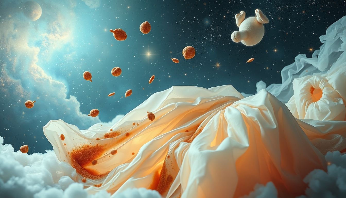 Sen o ubraniu poplamionym jedzeniem symbolizuje zaniedbanie siebie.