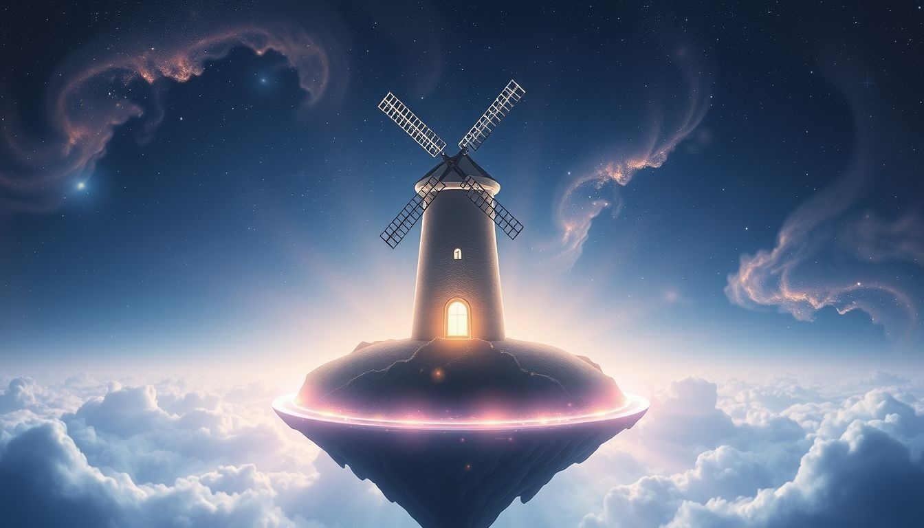 Wiatrak stojący symbolizuje trwałość, stabilność i ochronę tradycji.