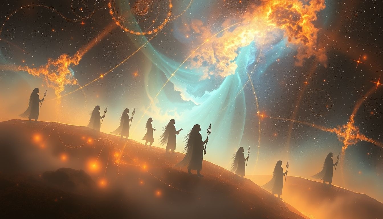 Widmo symbolizuje mądrość i archetypy dawnych przodków.