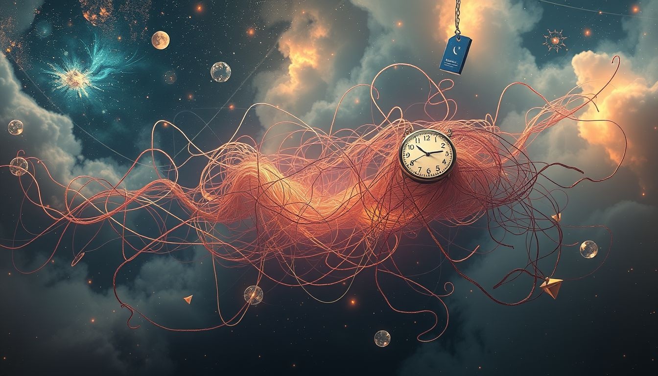 Przeciążenie symbolizuje wewnętrzny chaos i brak kontroli czasu.