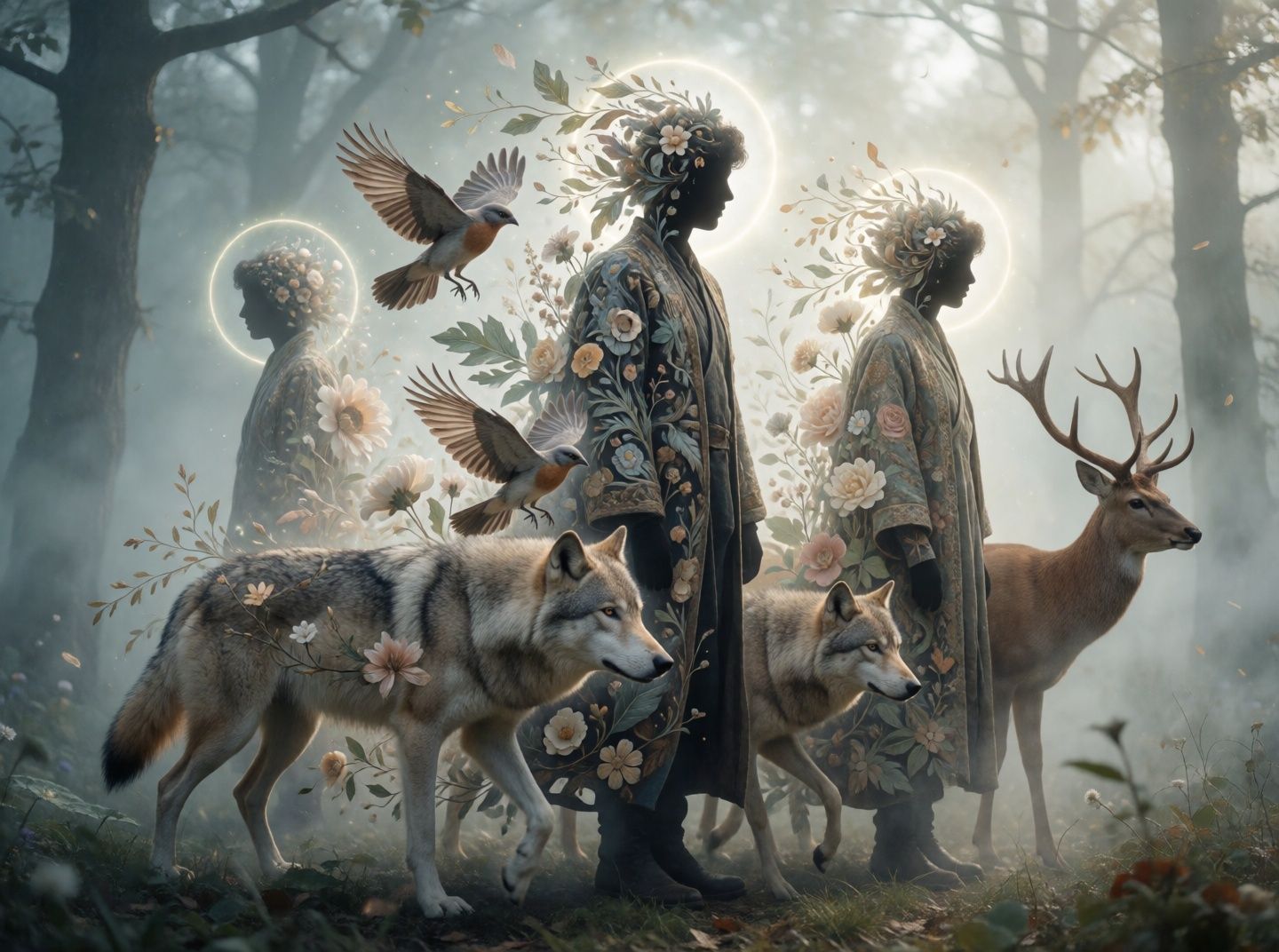 Zwierzęta symbolizujące pierwotne instynkty i naturę człowieka.