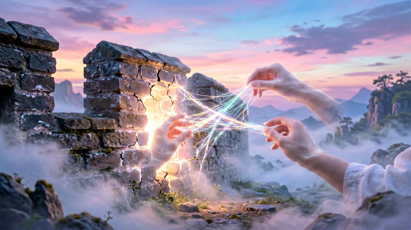 Stary mur ochronny – symbol ochrony i bezpieczeństwa we śnie