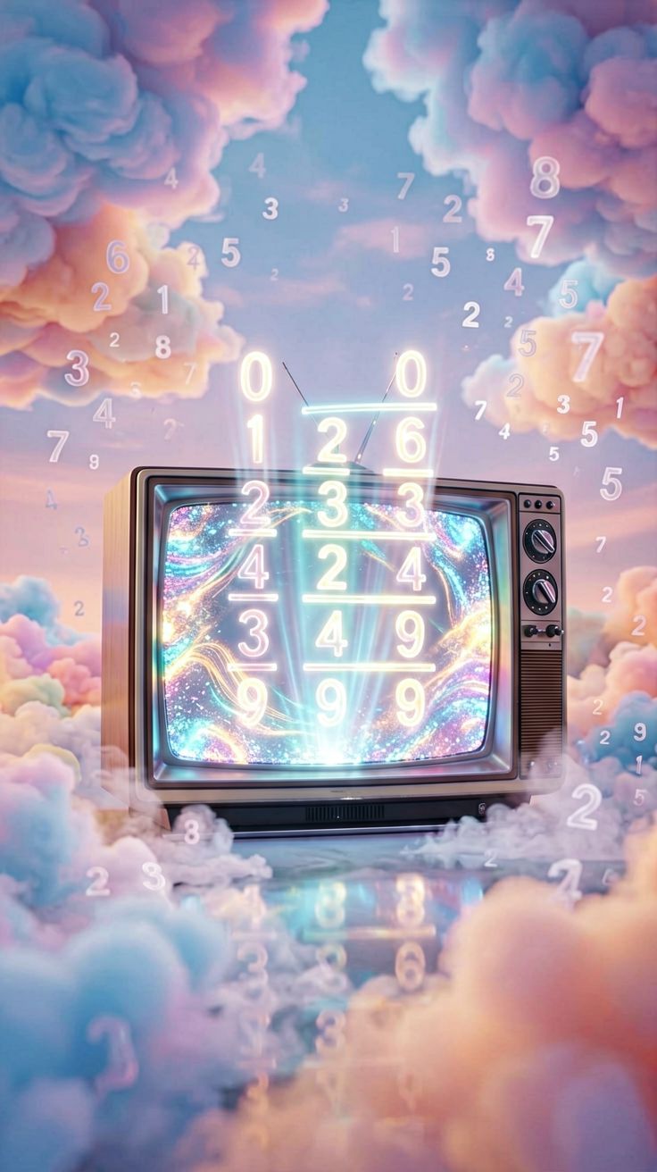 Tabliczka mnożenia wyświetlona nagle na ekranie telewizora