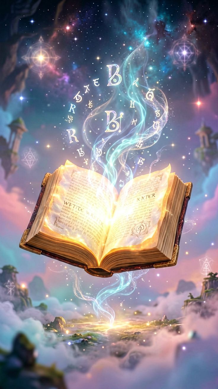 Książka jako magiczny przedmiot symbolizujący siłę słowa