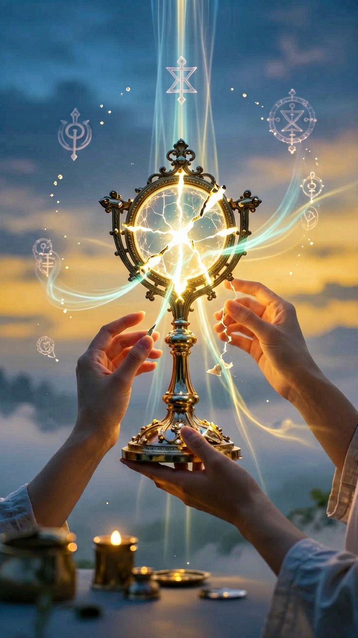 Monstrancja symbolizująca naprawę i duchowe oczyszczenie.