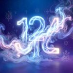 Ilustracja snu z cyfrą 4 i symboliką czwórek