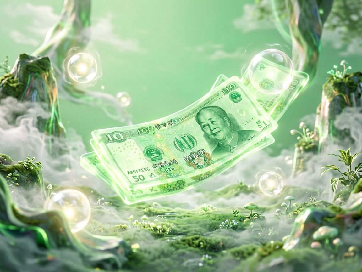 Zielone pieniądze symbolizujące finansową nadzieję i dobrobyt