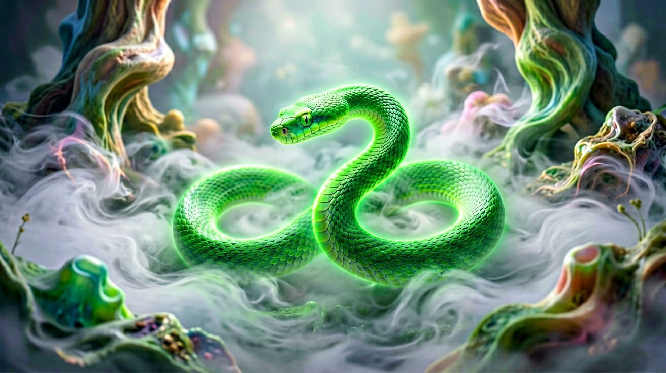 Zielony wąż symbol transformacji i zagrożenia w snach